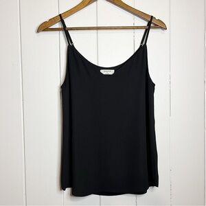 Aritzia Babaton Black V-Neck Spegheti Strap Tank Top. Size Small.